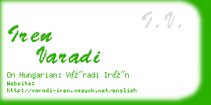 iren varadi business card